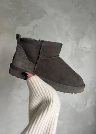 Уггі ugg ultra mini grey4 фото