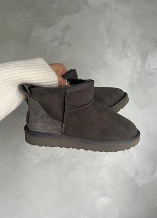 Угги ugg ultra mini grey