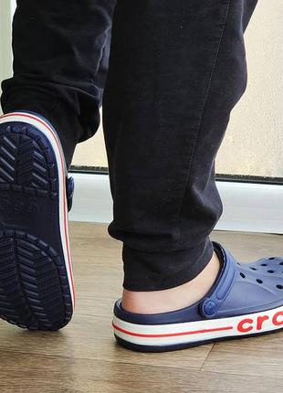 Женские кроксы синие тапочки crocs7 фото