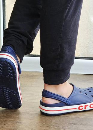 Женские кроксы синие тапочки crocs3 фото