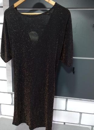 Люрексовое платье с перекрутом2 фото