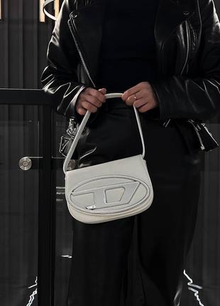 Жіноча сумка в стилі 1dr iconic shoulder bag white люкс якість
