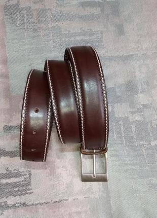 Ремень/пояс натуральная кожа abrams solid brass made in italy ремень