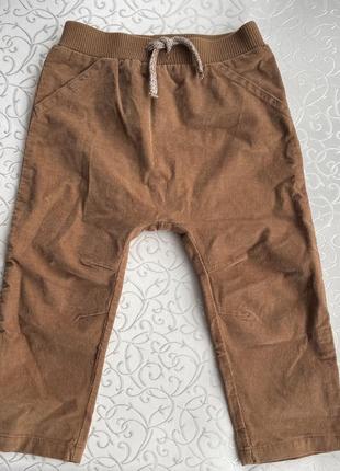 Вельветові штани george джордж 12-18 міс 80-86