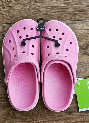 Женские кроксы розовые тапочки crocs10 фото