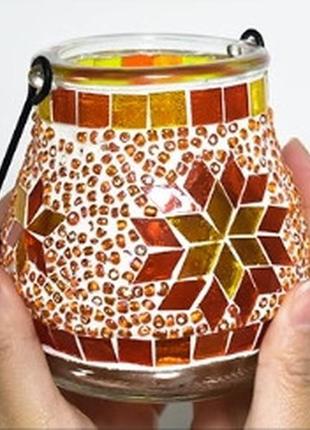 Мозаика. набор сделай сам. подсвечник набор №27