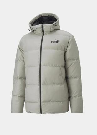 Куртка мужская puma hooded down puffer pebble оригинал