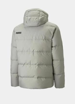 Куртка мужская puma hooded down puffer pebble оригинал2 фото