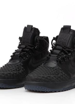 Зимние кроссовки nike lunar force 1 duckboot «17» black”5 фото