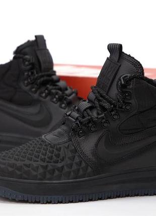 Зимние кроссовки nike lunar force 1 duckboot «17» black”1 фото