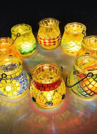 Мозаика. набор сделай сам. подсвечник набор №18 лотос