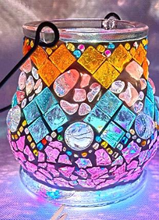 Мозаика. набор сделай сам. подсвечник набор №18 лотос