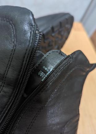 Ecco gore-tex - кожаные водонепроницаемые ботинки сапожки8 фото