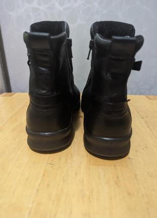 Ecco gore-tex - кожаные водонепроницаемые ботинки сапожки4 фото