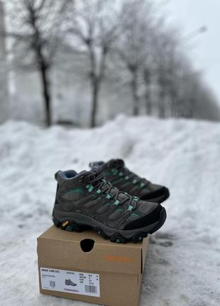 Оригинальные треккинговые зимние ботинки merrell moab 3 mid горизонтальноx j5002365 фото