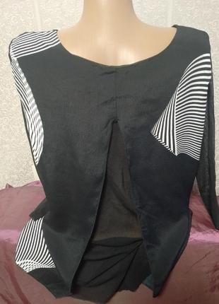 Блуза кофта з сіткою paolo casalini італія3 фото