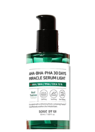 Some by mi aha bha pha 30 days miracle serum light полегшена кислотна сироватка для обличчя