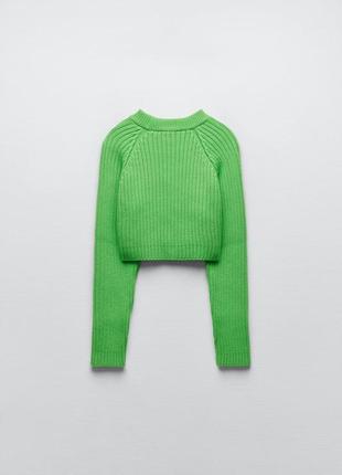Zara укорочений теплий светр2 фото
