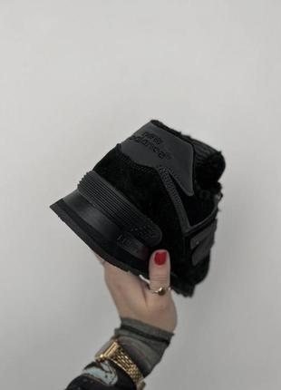 Жіночі зимові кросівки new balance 574 black3 фото