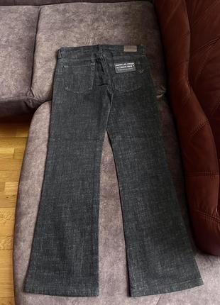 Джинсы armani jeans оригинальные черные6 фото