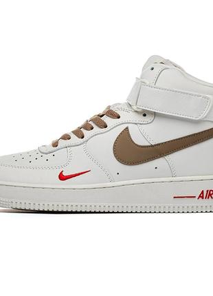 Демісезон чоловічі кросівки nike air force 1 mid yohood rice white