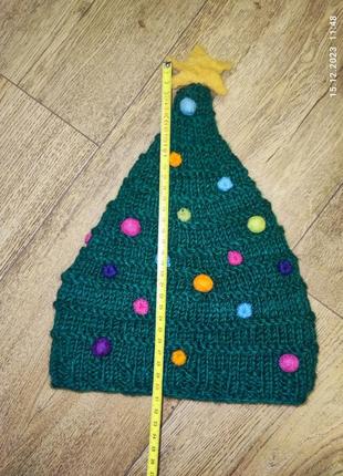 Pacha mama шапка новоаогодняя елка шерстяная