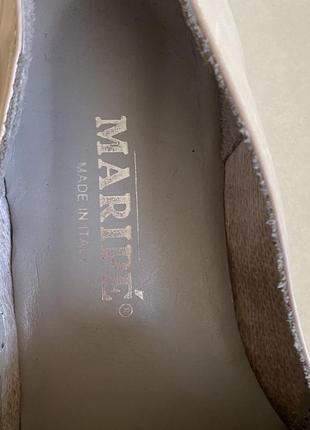 Туфельки шкіряні дивовижні дорогий бренд італії maripe розмір 404 фото