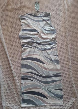 Стильна сукня з кільцем в мармуровий принт boohoo7 фото
