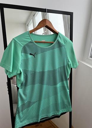 Зеленая спортивная футболка puma