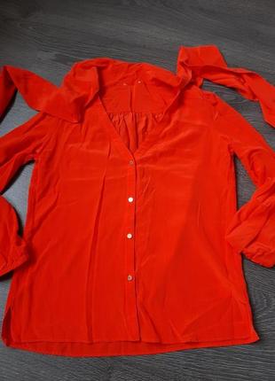 Новая шелковая брендовая блуза 100% шелк silk juicy couture3 фото