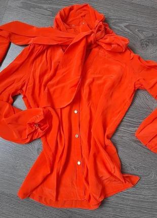Новая шелковая брендовая блуза 100% шелк silk juicy couture2 фото