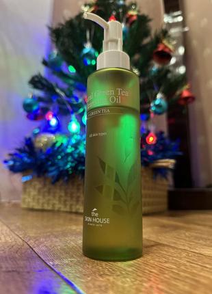 Гидрофильное масло the skin house natural green tea cleansing oil