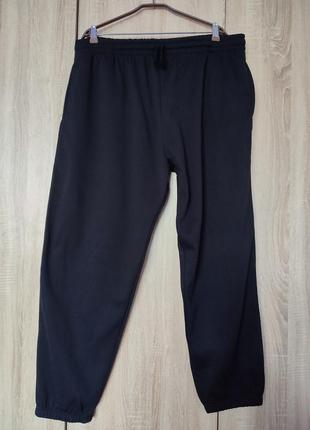 Черные спортивные теплые брюки джоггеры размер 2xl1 фото