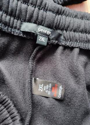 Чорні спортивні теплі штани  джоггери розмір 2xl6 фото