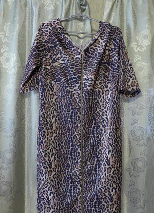 Платье гепардовой расцветки3 фото