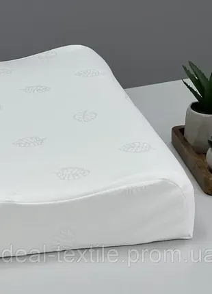 Ортопедична подушка contour pillow 100% латекс 40х60х12 см таїланд6 фото