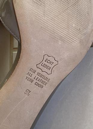 Лодочки кожаные лаковые стильные дорогой бренд германии kennel schmenger размер 38,56 фото