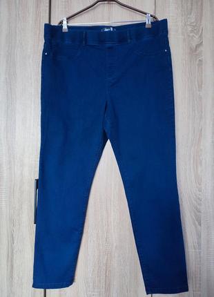 Темно-сині джинси скинни скінни джинсы  рощмір 56-58-60