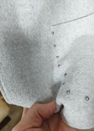Marc cain шерстяной жакет трикотажный пиджак укороченный блейзер4 фото