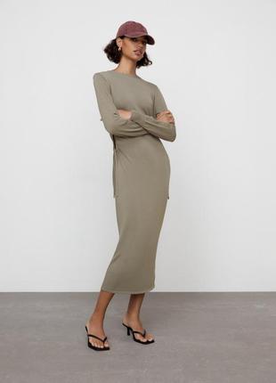 Трикотажна сукня міді zara