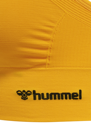 Спортивний топ безшовний для жінки hummel beecool 211850 жовтий7 фото