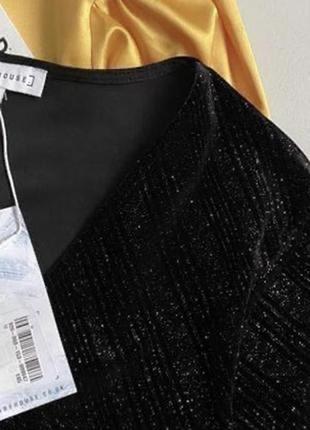 Нова розкішна блискуча оксамитова сукня міді на запах warehouse2 фото