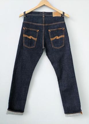 Nudie jeans thin finn джинсы мужские темно синие с м raw denim levi's levis wrangler g-star diesel hugo boss 31 30 нуди3 фото