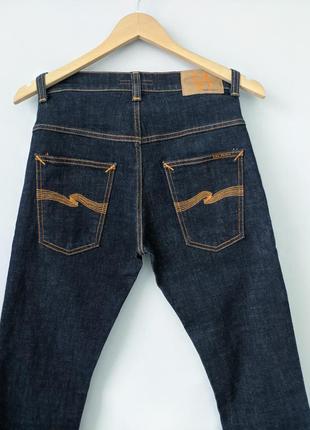 Nudie jeans thin finn джинсы мужские темно синие с м raw denim levi's levis wrangler g-star diesel hugo boss 31 30 нуди5 фото