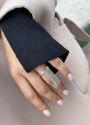 Оригинальная кольца, кольцо, кольцо с цепочками