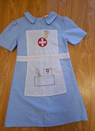 Карновальный наряд медсестры на 9-10лет