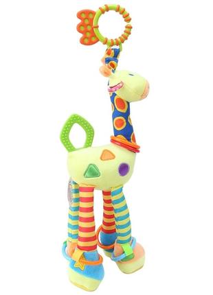 Іграшка, брязкальце, підвіска на коляску, ліжечко жираф (арт 963)