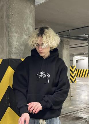 Stussy худі (фліс) black 709