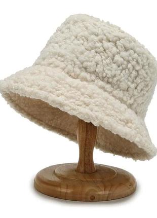 Зимовий жіночий капелюх-відро / рибацька шапка / зимова панама / тедді / баранець тепла1 фото
