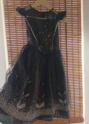 Сукня чорна карнавальна f&fна 122 - 128 см 6-7 рокіа